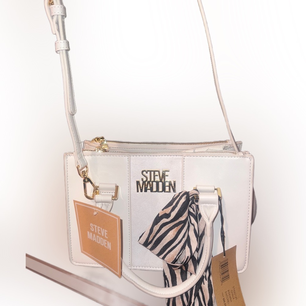 NWT White Steve Madden BGENNA SATCHEL bag‼️NEED THIS GONE‼️